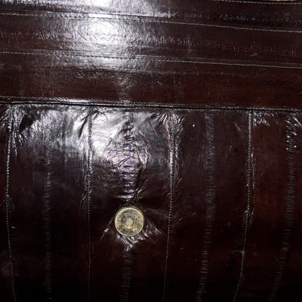 Vintage Brown Patten Leather Messenger/Work Bag - Picture 2 of 5